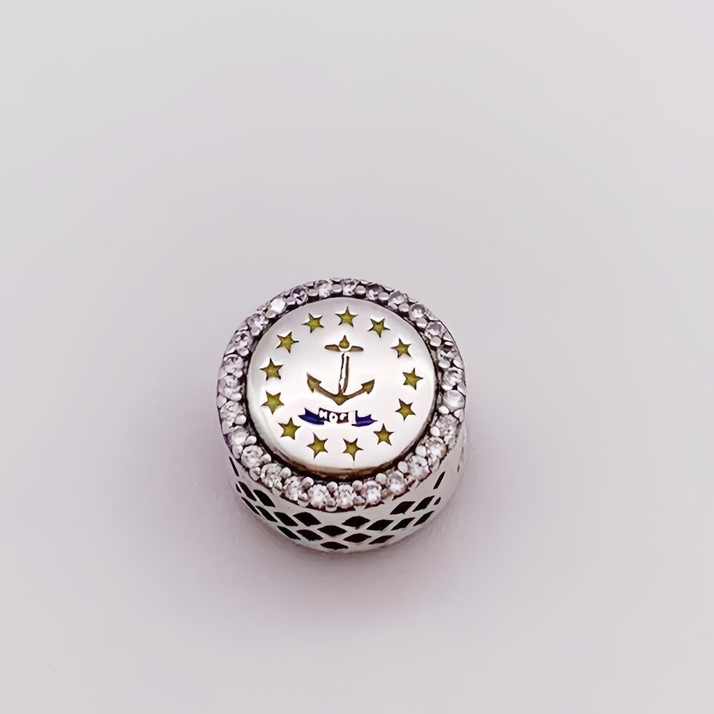 Pandora Rhode Island Flag Exclusive Charm Bead